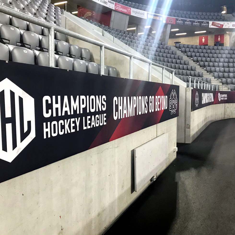 Prasentationssysteme Eventwerbung Champions Hockey League EHCB