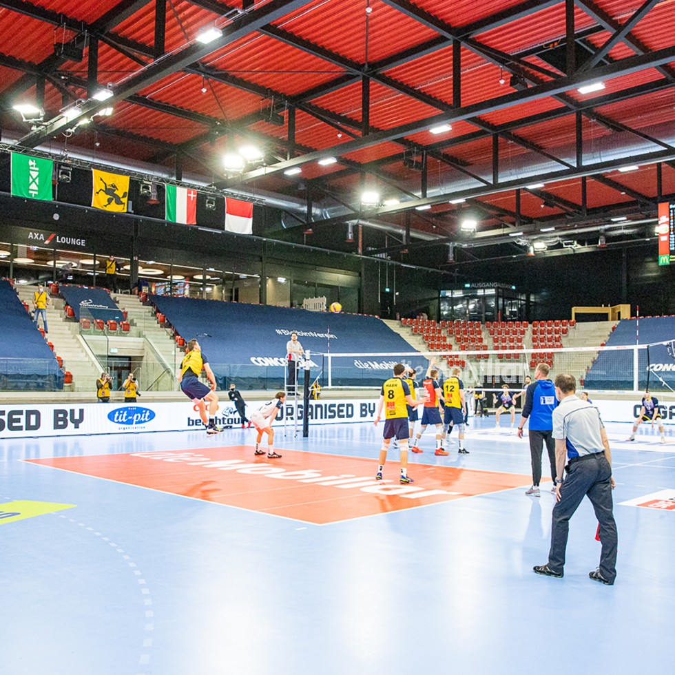 Prasentationssysteme Sportwerbung Eventwerbung Swiss Volley